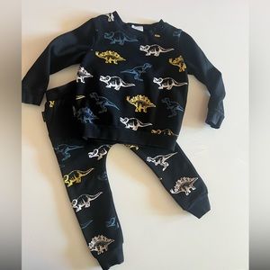 Tiny Tribe Dino Crew Neck Sweatsuit 5T